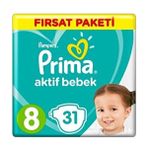 Aktif Bebek 8 Numara Xxl 31 Adet Bebek Bezi - L - XL