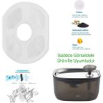 Aktif Karbon Yedek Filtre 10'lu Set, Uyumlu, Beyaz - Seçenek 1