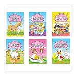 Aktiviteli Boyama Kitabı Seti - Pembe Seri - 6 Kitap Takım - Yumurcak Yayınları