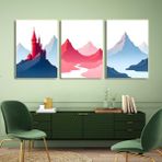Aktüel Matisse - Boho - Art Deco - Soyut - Doğa ( 3 Lü Çerçevesiz ) Poster - Afiş - Tablo KR2C00275/