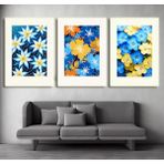 Aktüel Matisse - Boho - Art Deco - Soyut - Doğa ( 3 Lü Çerçevesiz ) Poster - Afiş - Tablo KR2C00299/