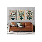 AKTÜEL POSTER Matisse - Boho - Art Deco - Soyut - Doğa ( 3 lü Çerçevesiz ) Poster - Afiş - Tablo KR2C00021