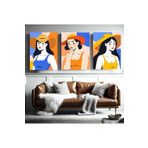 AKTÜEL POSTER Matisse - Boho - Art Deco - Soyut - Doğa ( 3 lü Çerçevesiz ) Poster - Afiş - Tablo KR2C00041
