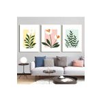 AKTÜEL POSTER Matisse - Boho - Art Deco - Soyut - Doğa ( 3 lü Çerçevesiz ) Poster - Afiş - Tablo KR2C00097