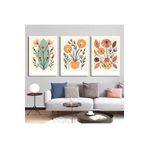 AKTÜEL POSTER Matisse - Boho - Art Deco - Soyut - Doğa ( 3 lü Çerçevesiz ) Poster - Afiş - Tablo KR2C00111