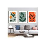 AKTÜEL POSTER Matisse - Boho - Art Deco - Soyut - Doğa ( 3 lü Çerçevesiz ) Poster - Afiş - Tablo KR2C00122