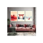 AKTÜEL POSTER Matisse - Boho - Art Deco - Soyut - Doğa ( 3 lü Çerçevesiz ) Poster - Afiş - Tablo KR2C00127