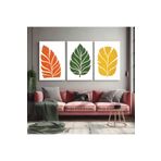 AKTÜEL POSTER Matisse - Boho - Art Deco - Soyut - Doğa ( 3 lü Çerçevesiz ) Poster - Afiş - Tablo KR2C00133