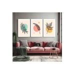 AKTÜEL POSTER Matisse - Boho - Art Deco - Soyut - Doğa ( 3 lü Çerçevesiz ) Poster - Afiş - Tablo KR2C00135