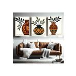 AKTÜEL POSTER Matisse - Boho - Art Deco - Soyut - Doğa ( 3 lü Çerçevesiz ) Poster - Afiş - Tablo KR2C00183