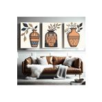 AKTÜEL POSTER Matisse - Boho - Art Deco - Soyut - Doğa ( 3 lü Çerçevesiz ) Poster - Afiş - Tablo KR2C00188