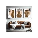 AKTÜEL POSTER Matisse - Boho - Art Deco - Soyut - Doğa ( 3 lü Çerçevesiz ) Poster - Afiş - Tablo KR2C00190