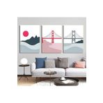 AKTÜEL POSTER Matisse - Boho - Art Deco - Soyut - Doğa ( 3 lü Çerçevesiz ) Poster - Afiş - Tablo KR2C00258