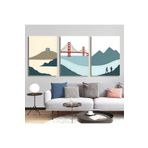 AKTÜEL POSTER Matisse - Boho - Art Deco - Soyut - Doğa ( 3 lü Çerçevesiz ) Poster - Afiş - Tablo KR2C00259