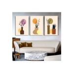 AKTÜEL POSTER Matisse - Boho - Art Deco - Soyut - Doğa ( 3 lü Çerçevesiz ) Poster - Afiş - Tablo KR2C00264