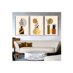 AKTÜEL POSTER Matisse - Boho - Art Deco - Soyut - Doğa ( 3 lü Çerçevesiz ) Poster - Afiş - Tablo KR2C00265