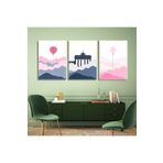 AKTÜEL POSTER Matisse - Boho - Art Deco - Soyut - Doğa ( 3 lü Çerçevesiz ) Poster - Afiş - Tablo KR2C00272