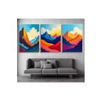 AKTÜEL POSTER Matisse - Boho - Art Deco - Soyut - Doğa ( 3 lü Çerçevesiz ) Poster - Afiş - Tablo KR2C00294