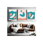 AKTÜEL POSTER Matisse - Boho - Art Deco - Soyut - Doğa ( 3 lü Çerçevesiz ) Poster - Afiş - Tablo KR2C00311