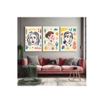AKTÜEL POSTER Matisse - Boho - Art Deco - Soyut - Doğa ( 3 lü Çerçevesiz ) Poster - Afiş - Tablo KR2C00679