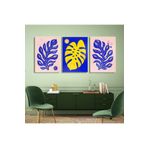 AKTÜEL POSTER Matisse - Boho - Art Deco - Soyut - Doğa ( 3 lü Çerçevesiz ) Poster - Afiş - Tablo KR2C00714