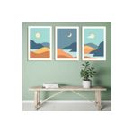 AKTÜEL POSTER Matisse - Boho - Art Deco - Soyut - Doğa ( 3 lü Çerçevesiz ) Poster - Afiş - Tablo KR2C00742