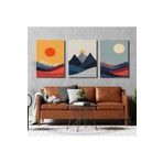 AKTÜEL POSTER Matisse - Boho - Art Deco - Soyut - Doğa ( 3 lü Çerçevesiz ) Poster - Afiş - Tablo KR2C00857