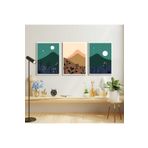 AKTÜEL POSTER Matisse - Boho - Art Deco - Soyut - Doğa ( 3 lü Çerçevesiz ) Poster - Afiş - Tablo KR2C00876