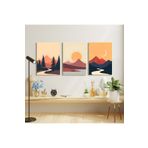 AKTÜEL POSTER Matisse - Boho - Art Deco - Soyut - Doğa ( 3 lü Çerçevesiz ) Poster - Afiş - Tablo KR2C00887