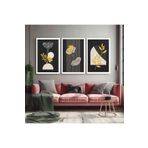 AKTÜEL POSTER Matisse - Boho - Art Deco - Soyut - Doğa ( 3 lü Çerçevesiz ) Poster - Afiş - Tablo KR2C00923