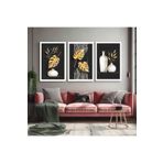 AKTÜEL POSTER Matisse - Boho - Art Deco - Soyut - Doğa ( 3 lü Çerçevesiz ) Poster - Afiş - Tablo KR2C00924