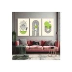 AKTÜEL POSTER Matisse - Boho - Art Deco - Soyut - Doğa ( 3 lü Çerçevesiz ) Poster - Afiş - Tablo KR2C00999
