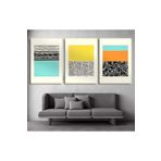 AKTÜEL POSTER Matisse - Boho - Art Deco - Soyut - Doğa ( 3 lü Çerçevesiz ) Poster - Afiş - Tablo KR2C01029