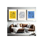 AKTÜEL POSTER Matisse - Boho - Art Deco - Soyut - Doğa ( 3 lü Çerçevesiz ) Poster - Afiş - Tablo KR2C01059