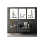 AKTÜEL POSTER Matisse - Boho - Art Deco - Soyut - Doğa ( 3 lü Çerçevesiz ) Poster - Afiş - Tablo KR2C01063