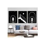 AKTÜEL POSTER Matisse - Boho - Art Deco - Soyut - Doğa ( 3 lü Çerçevesiz ) Poster - Afiş - Tablo KR2C01069