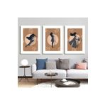 AKTÜEL POSTER Matisse - Boho - Art Deco - Soyut - Doğa ( 3 lü Çerçevesiz ) Poster - Afiş - Tablo KR2C01072