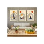 AKTÜEL POSTER Matisse - Boho - Art Deco - Soyut - Doğa ( 3 lü Çerçevesiz ) Poster - Afiş - Tablo KR2C01089