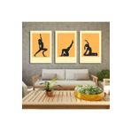 AKTÜEL POSTER Matisse - Boho - Art Deco - Soyut - Doğa ( 3 lü Çerçevesiz ) Poster - Afiş - Tablo KR2C01091