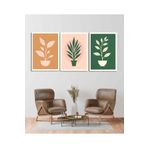 AKTÜEL POSTER Matisse - Boho - Art Deco - Soyut - Doğa ( 3 lü Çerçevesiz ) Poster - Afiş - Tablo KR2C01118