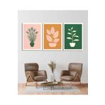 AKTÜEL POSTER Matisse - Boho - Art Deco - Soyut - Doğa ( 3 lü Çerçevesiz ) Poster - Afiş - Tablo KR2C01119