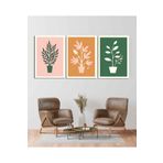 AKTÜEL POSTER Matisse - Boho - Art Deco - Soyut - Doğa ( 3 lü Çerçevesiz ) Poster - Afiş - Tablo KR2C01120