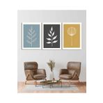 AKTÜEL POSTER Matisse - Boho - Art Deco - Soyut - Doğa ( 3 lü Çerçevesiz ) Poster - Afiş - Tablo KR2C01122