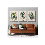 AKTÜEL POSTER Matisse - Boho - Art Deco - Soyut - Doğa ( 3 lü Çerçevesiz ) Poster - Afiş - Tablo KR2C01136