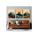 AKTÜEL POSTER Matisse - Boho - Art Deco - Soyut - Doğa ( 3 lü Çerçevesiz ) Poster - Afiş - Tablo KR2C01151