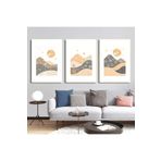 AKTÜEL POSTER Matisse - Boho - Art Deco - Soyut - Doğa ( 3 lü Çerçevesiz ) Poster - Afiş - Tablo KR2C01200