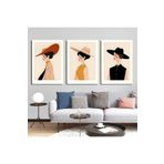 AKTÜEL POSTER Matisse - Boho - Art Deco - Soyut - Doğa ( 3 lü Çerçevesiz ) Poster - Afiş - Tablo KR2C01228