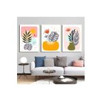 AKTÜEL POSTER Matisse - Boho - Art Deco - Soyut - Doğa ( 3 lü Çerçevesiz ) Poster - Afiş - Tablo KR2C01237