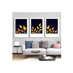 AKTÜEL POSTER Matisse - Boho - Art Deco - Soyut - Doğa ( 3 lü Çerçevesiz ) Poster - Afiş - Tablo KR2C01238