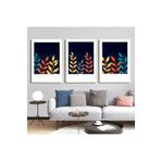 AKTÜEL POSTER Matisse - Boho - Art Deco - Soyut - Doğa ( 3 lü Çerçevesiz ) Poster - Afiş - Tablo KR2C01240